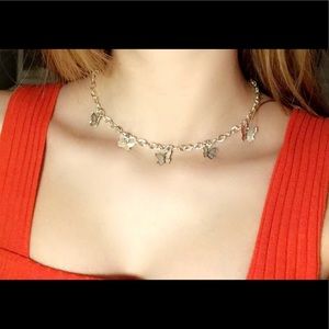Silver butterfly necklace 🦋